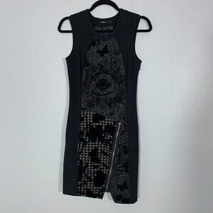 Desigual Sleeveless Black Bodycon Dress